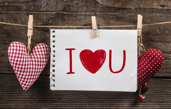 Hearts, Holiday, Postcard, Day Svatovo Valentine
