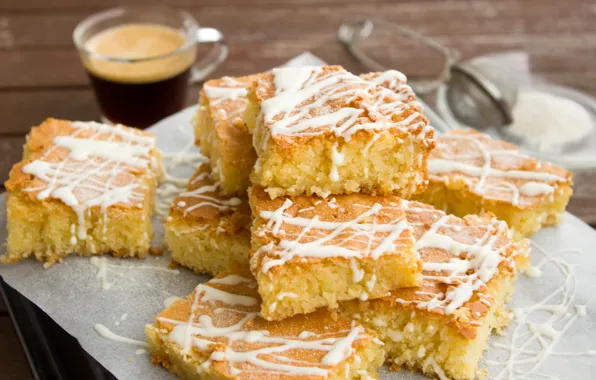 Picture coffee, pie, cream, wood, sweet, biscuit