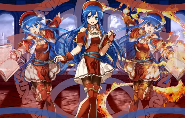 Girl, the game, fantasy, MAG, book, Fire Emblem