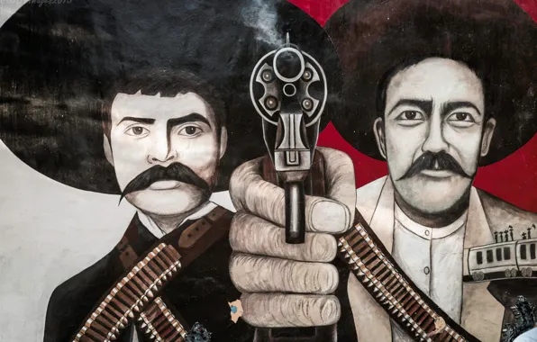 Wall, graffiti, figure