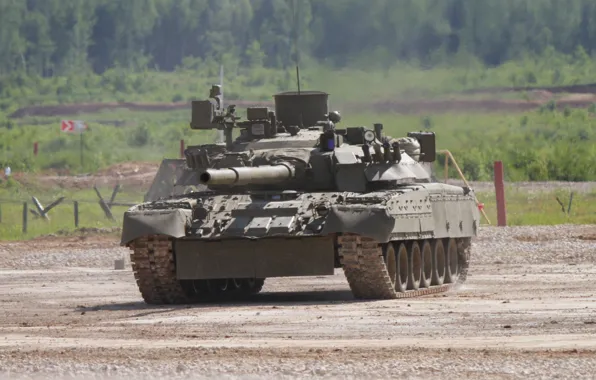 Picture tank, polygon, combat, T-80