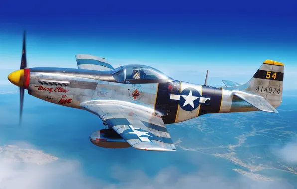 Fighter, USA, US Airforce, Piotr Forkasiewicz, RF-51D, North American F-6D-15 Mustang