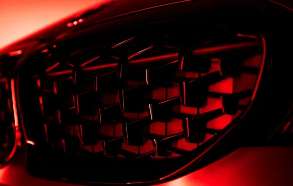 Red, background, BMW, grille, 3-series, universal, 3P, 2020