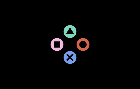 The dark background, the game, minimalism, game, minimalism, controller, controller, PlayStation