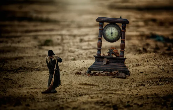 Picture leaves, watch, Wipers