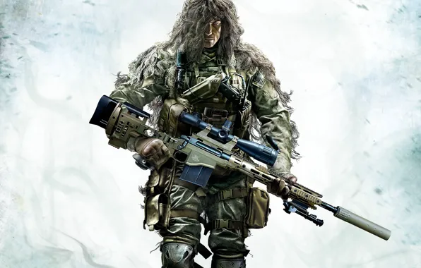 Picture weapons, sniper, camouflage, PS3, Sniper: Ghost Warrior 2, CryEngine 3, Wii U, Xbox360