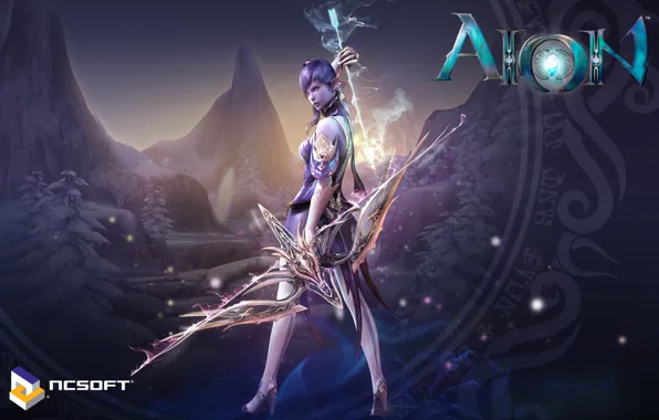 Picture magic, bow, arrow, ASMO, aion