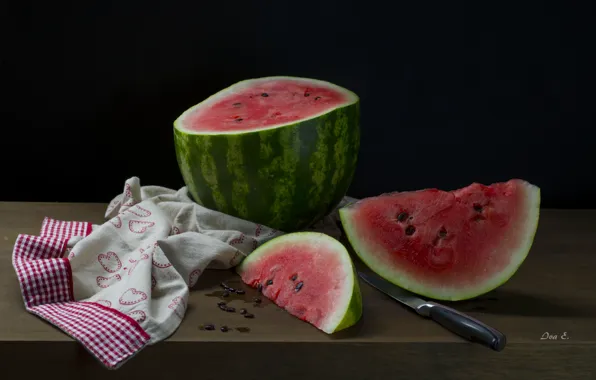Background, food, Watermelon