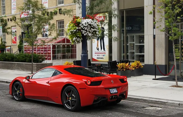 Cafe, shop, ferrari 458 italia