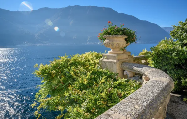 Italy, Blik, lake Como, Villa del Balbianello