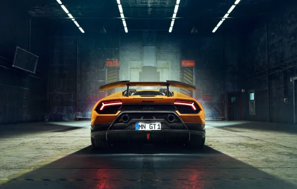 Lamborghini, rear view, 2018, Performante, Novitec, Huracan
