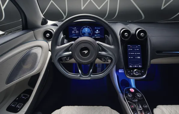 McLaren, supercar, salon, MSO, 2019, McLaren GT, Defined Flux Silver