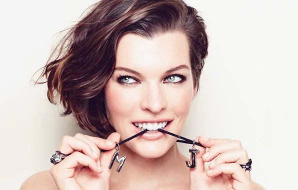 Look, Milla Jovovich, Milla Jovovich, initials