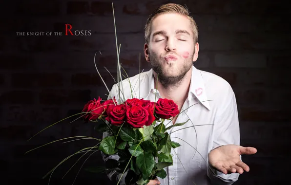 Picture background, roses, male