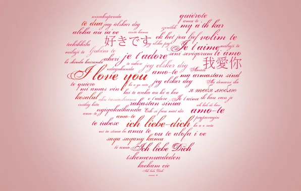 BACKGROUND, TEXT, HEART, WORDS, LETTERS, PINK, LOVE