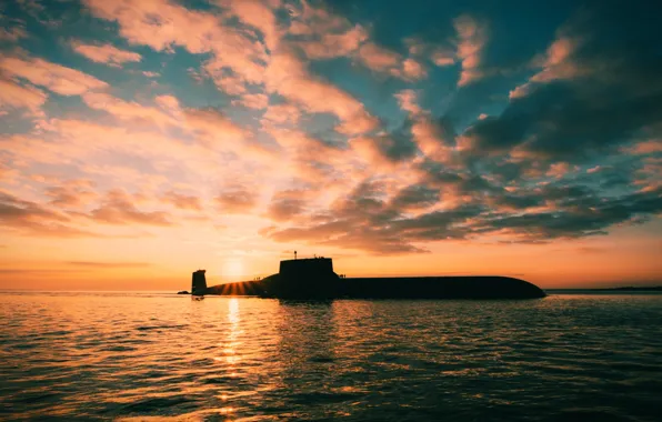 Submarine, underwater, cruiser, atomic, rocket, Dmitry Donskoy, the world's largest
