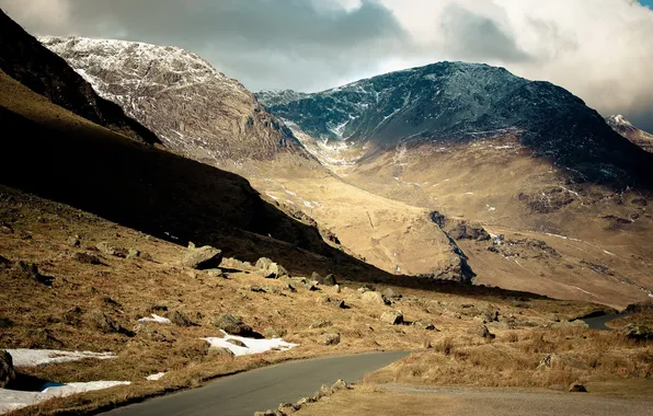Picture road, landscape, mountains