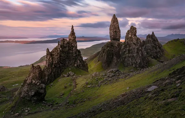 Rocks, Scotland, Isle of Skye