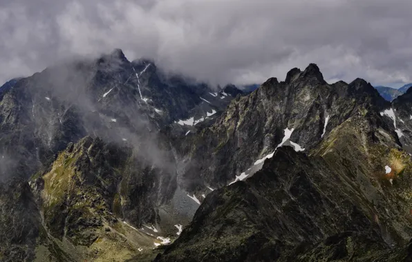 Picture the sky, mountains, clouds, nature, rocks, Slovakia, Slovakia