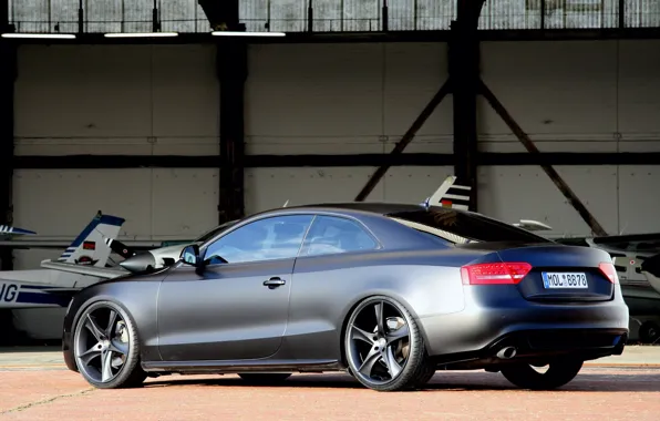 Car, Audi, black, coupe, matte