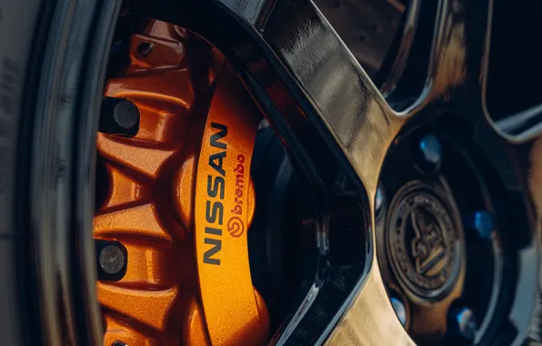 Car, nissan, wheel, Brembo, braking