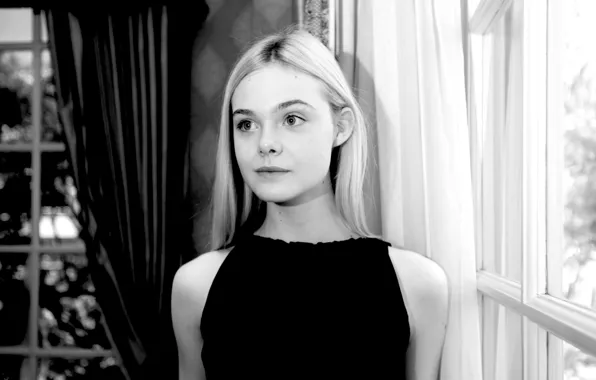 Girl, the film, sweetheart, dress, actress, blonde, black and white, cute
