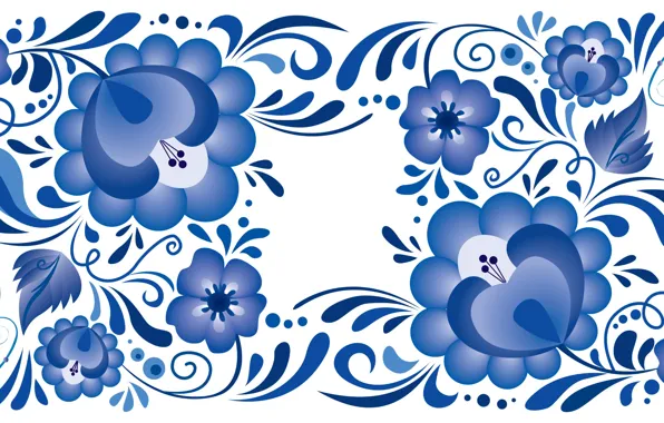 Style, pattern, Gzhel