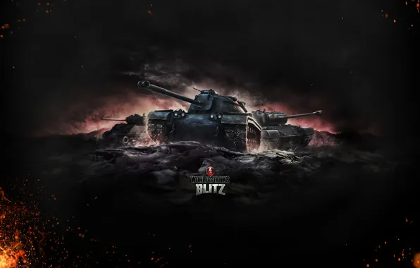 Picture Fire, Iron, Trunk, USA, Flame, Tanks, World of Tanks, World Of Tanks
