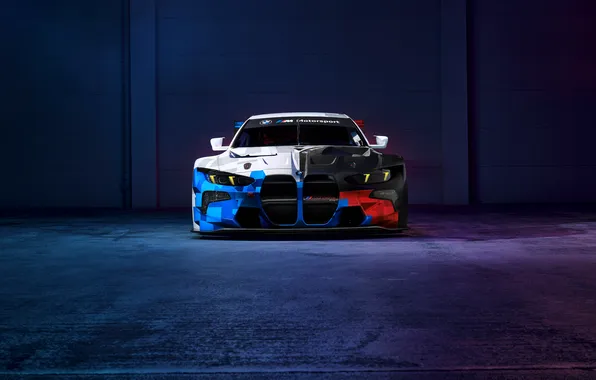 Car, BMW, race car, dark background, BMW M4 GT3