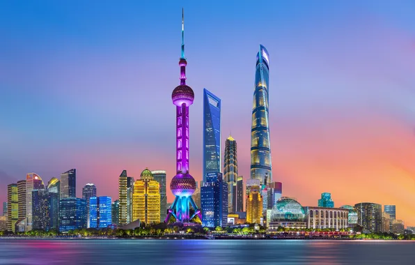 Picture china, shanghai, skyscrapers, outdoor, cbd, pudong, lujiazui