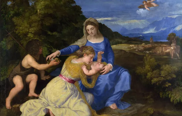 Titian Vecellio, 1532 approx., Madonna Aldobrandini