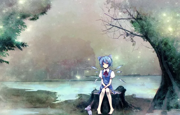 Nature, tree, girl, Touhou, Touhou