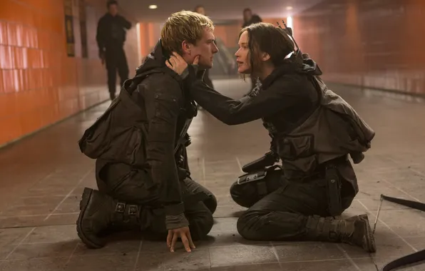 Picture Jennifer Lawrence, Katniss Everdeen, Josh Hutcherson, The hunger games:mockingjay, The Hunger Games:Mockingjay - Part-2