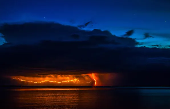 Picture the storm, the sky, clouds, lightning