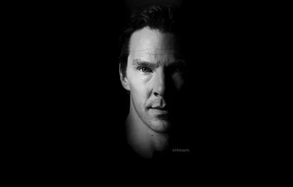 Face, background, minimalism, Benedict Cumberbatch, Benedict Cumberbatch, British actor