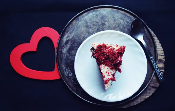 Picture Cake, Red heart, Cake, red heart