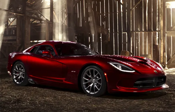 Light, red, Board, Dodge, Dodge, supercar, the barn, drives