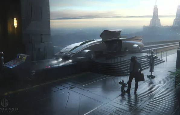 Dog, Figure, People, Male, Art, Concept Art, illustration, Science Fiction
