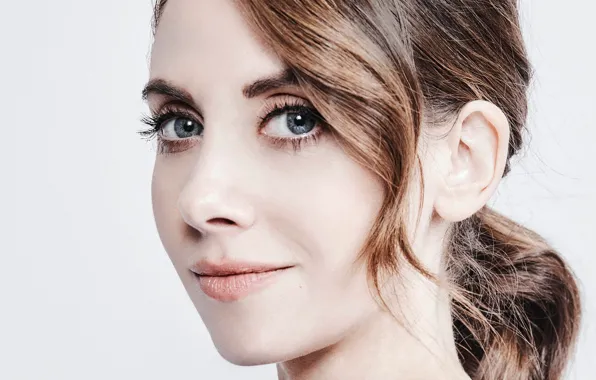 Eyes, girl, face, actress, Alison Brie