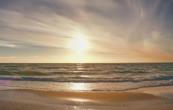 Wave, shore, panorama