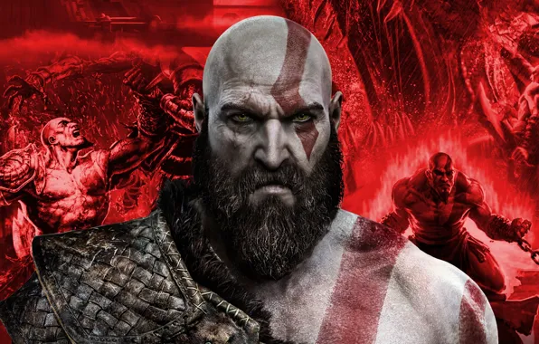Picture God of War, Kratos, God Of War, the Slayer of evil.