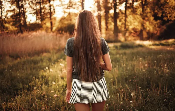 Picture hair, legs, skirt, Johanna, Martin Kühn