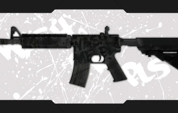 Frame, spot, white background, rifle, paint, workshop, cs go, custom paint job