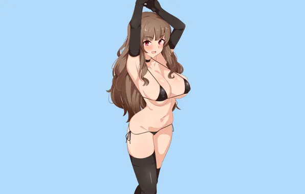 Girl, sexy, boobs, anime, pretty, breasts, babe, micro bikini