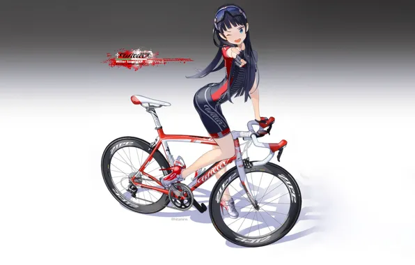 Picture girl, bike, sport
