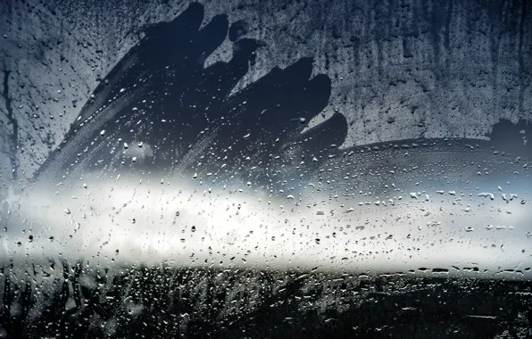 Glass, drops, surface