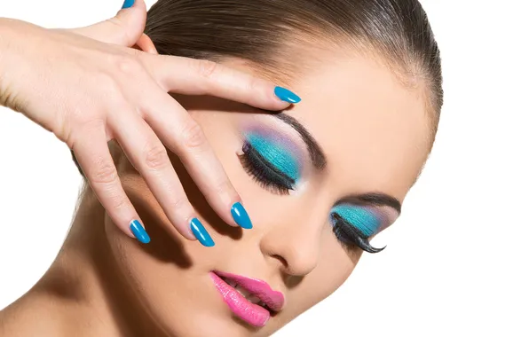 Girl, light, model, shadow, makeup