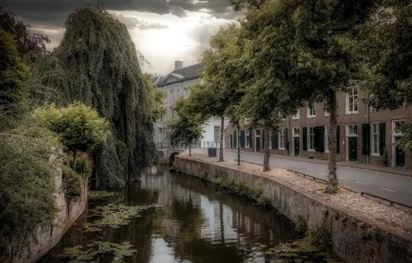 Holland, canal, Amersfoort