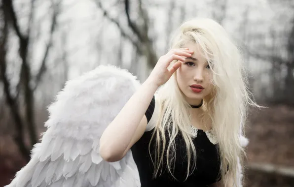 Picture look, girl, angel