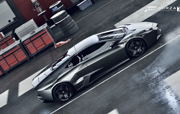 HDR, Lamborghini, Reventon, Game, FM7, UHD, Forza Motorsport 7, Xbox One X
